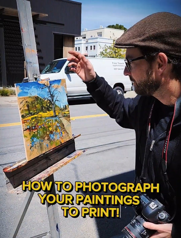 How I photograph my paintings for print! Drew Davis Fine Art