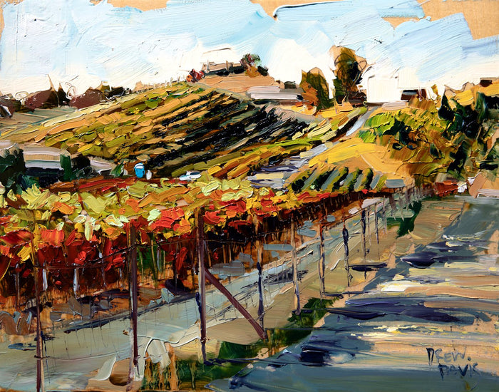 Fall Paso Vines — oil painting by Drew Davis