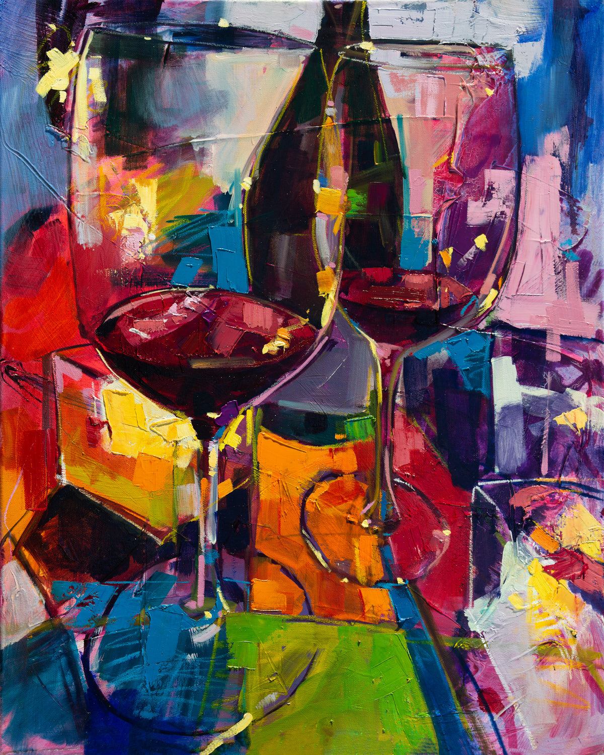 Dinner for Two | 24x30 | Original Oil on Canvas