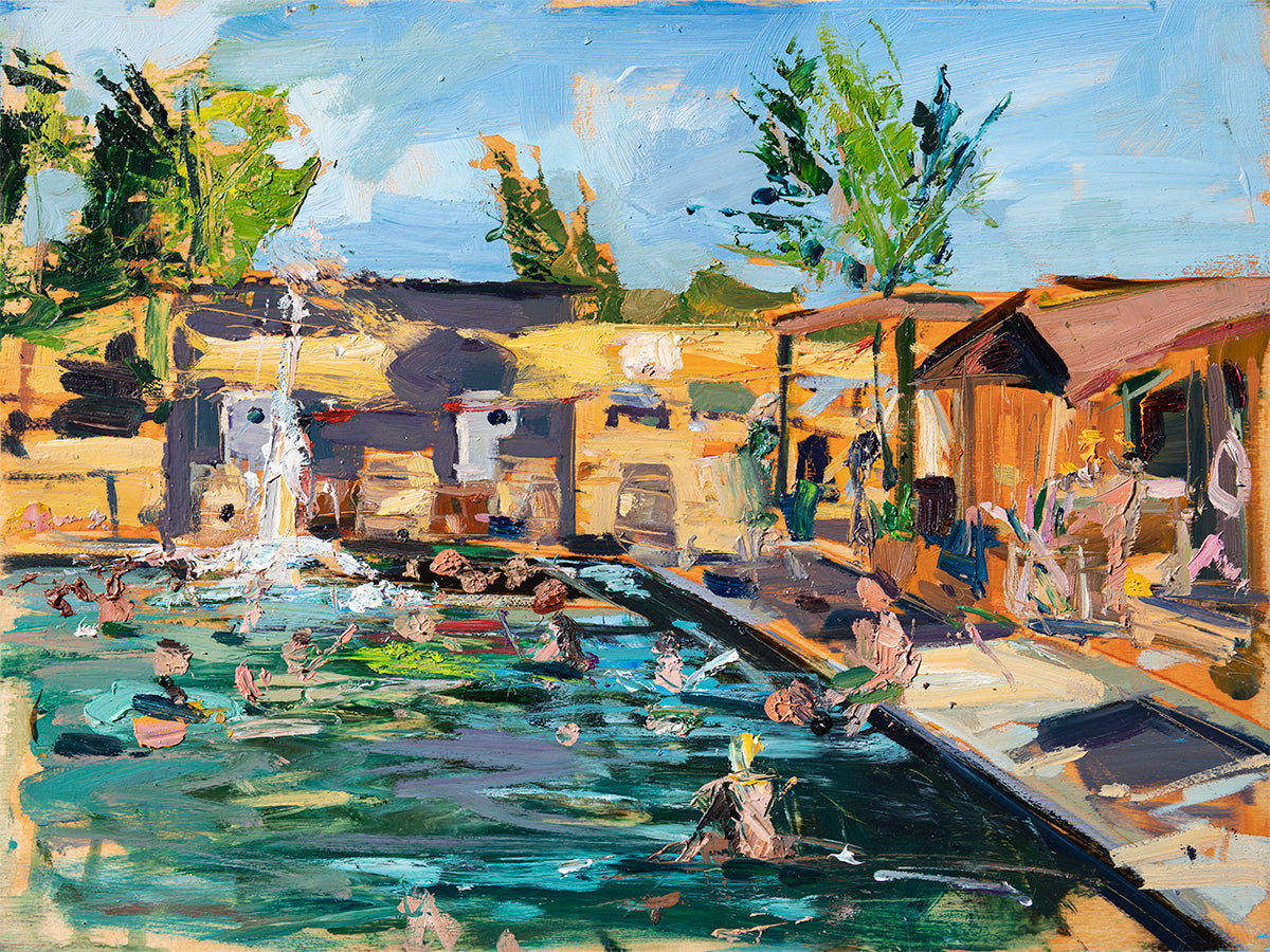 Franklin Hot Springs - Plein Air | 12x16 | Original Oil on Panel