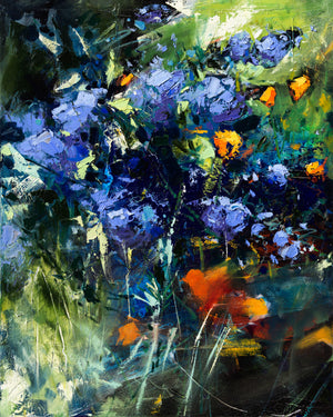 🔴 Poppies and Lilac | 30x48 | PRINTS AVAILABLE - Diptych