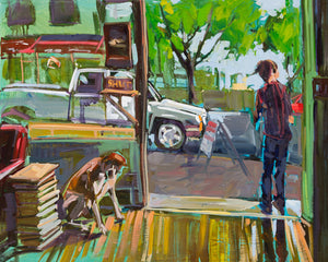 Rainy Day At Sally Loos | 24x30 | Original Oil on Canvas