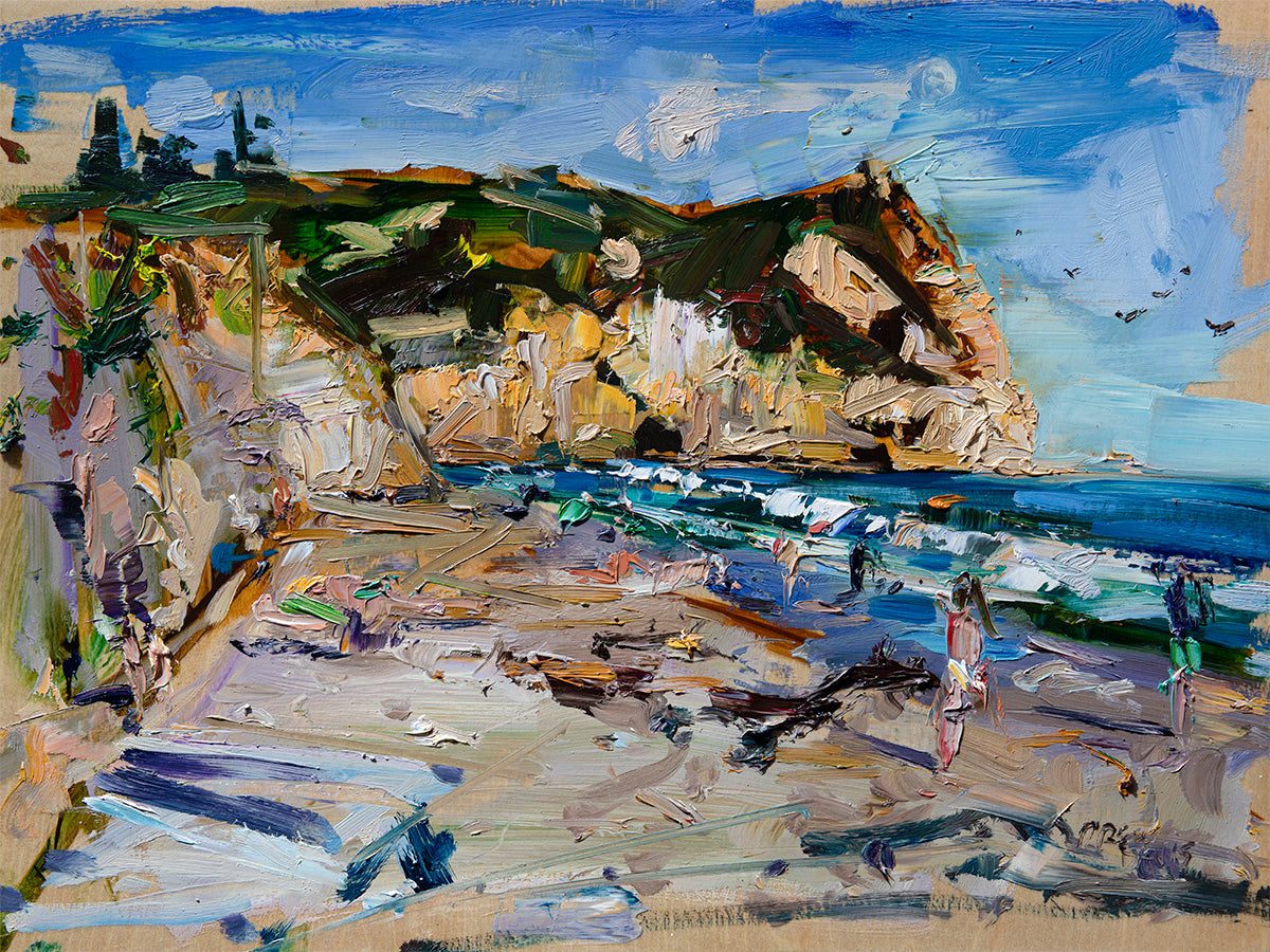 South Side Avila Beach | 12x16 | Oil on Wood Panel