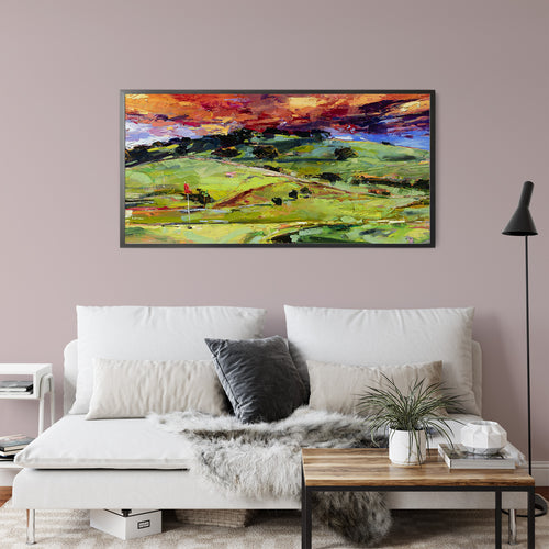 17 Fairway Dairy Creek by Drew Davis — Canvas Print, 20×40 in