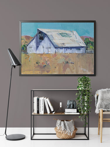 227 Barn by Drew Davis — Canvas Print, 9×12 in