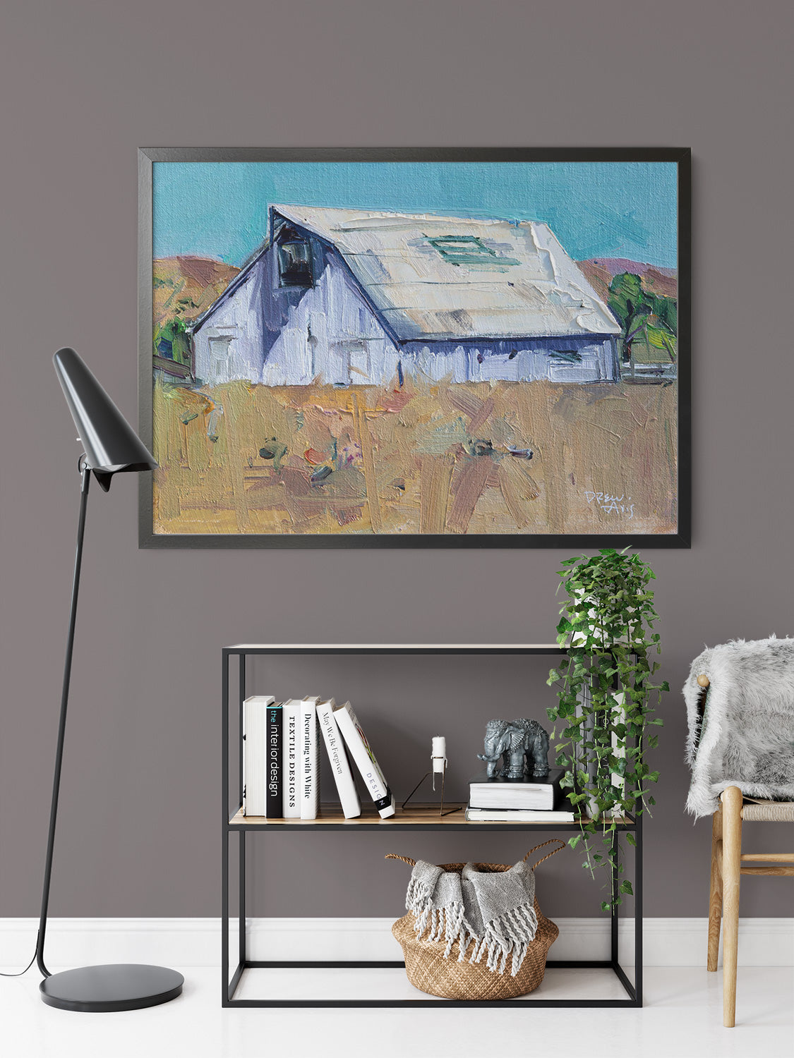 227 Barn by Drew Davis — Canvas Print, 9×12 in