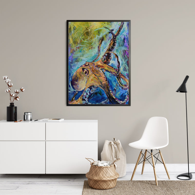 Athena The Octopus | 30×48 | Original Available