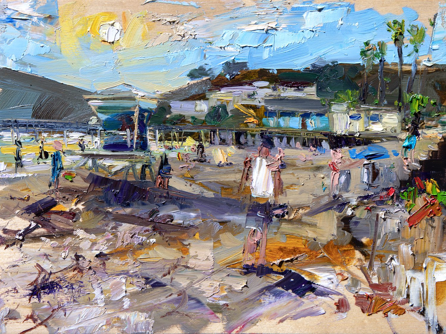 Avila Lifeguard Tower by Drew Davis — Canvas Print, 9×12 in