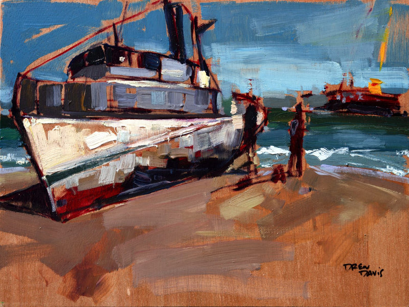Avila Shipwreck by Drew Davis — Canvas Print, 9×12 in