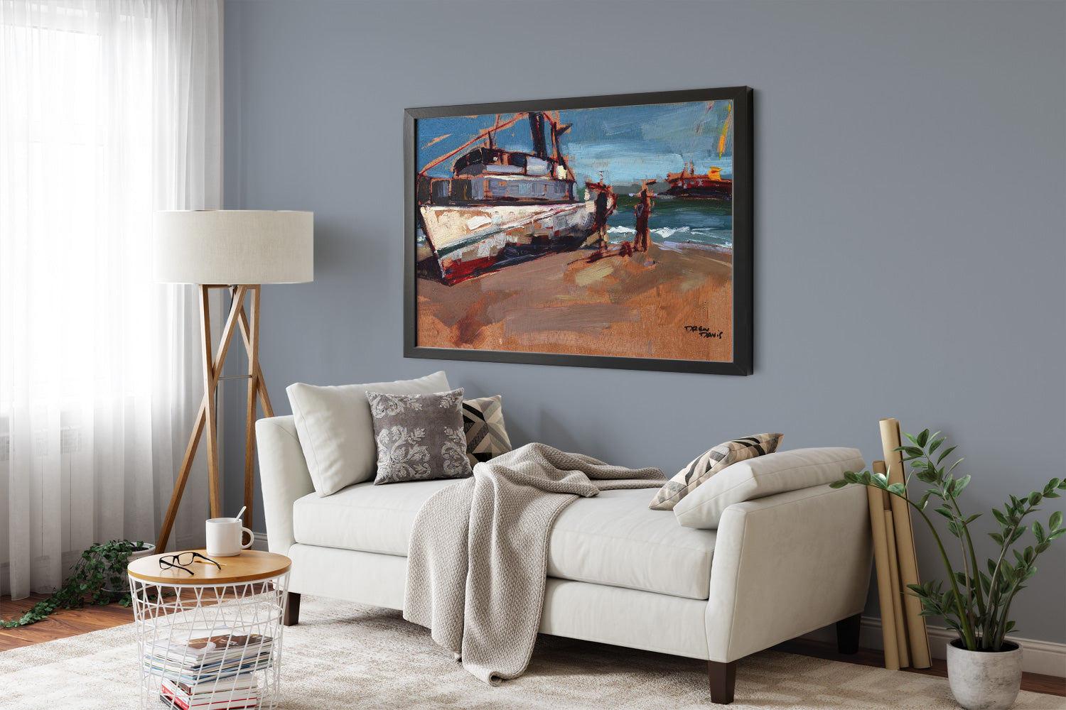 Avila Shipwreck by Drew Davis — Canvas Print, 9×12 in