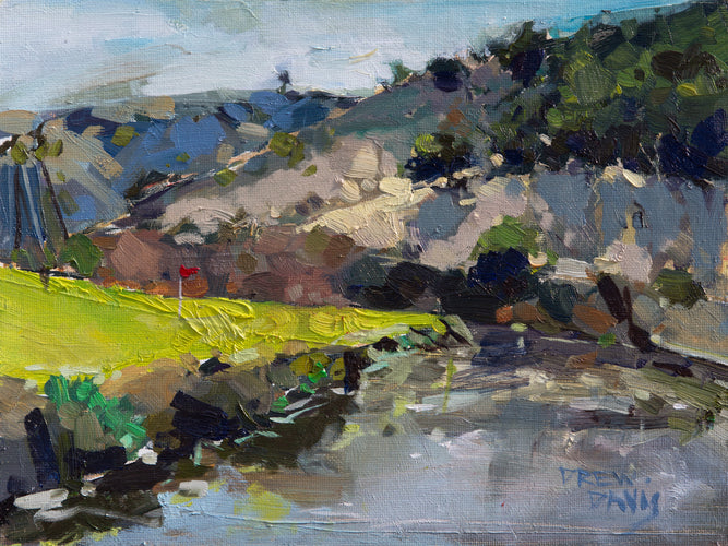 Avila Golf2 by Drew Davis — Oil on Canvas, 43×56 in