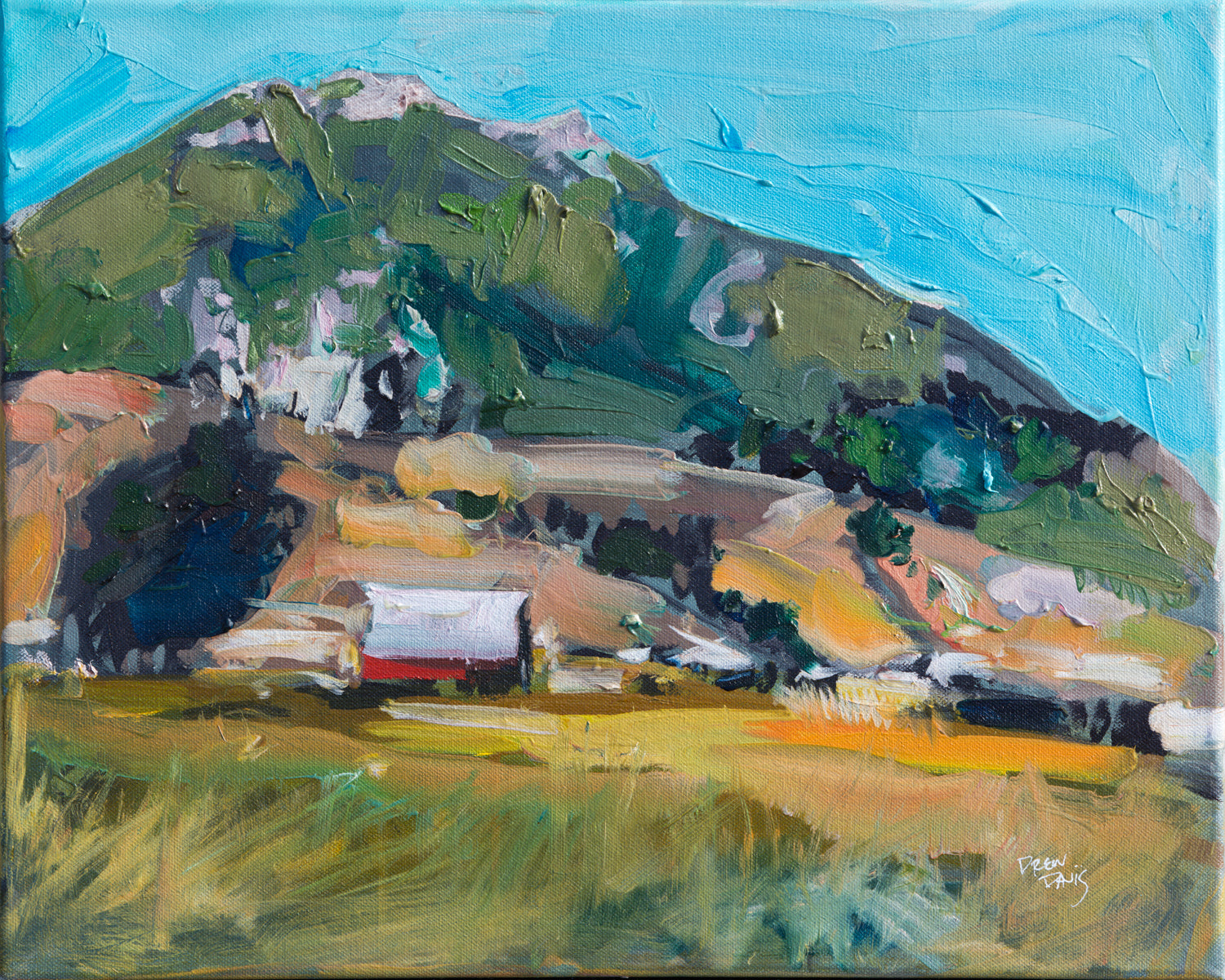 Bishops Peak 3 by Drew Davis — Oil on Canvas, 48×60 in