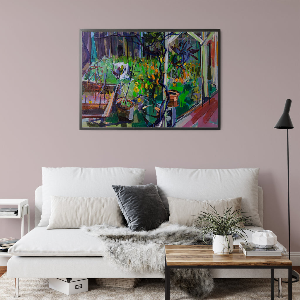 Backyard Views by Drew Davis — Canvas Print, 9×12 in