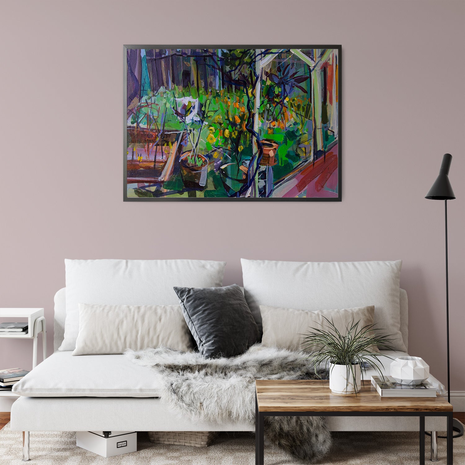 Backyard Views by Drew Davis — Canvas Print, 9×12 in