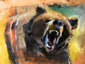 Bear by Drew Davis — Canvas Print, 16×20 in