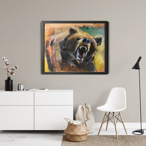 Bear by Drew Davis — Canvas Print, 16×20 in