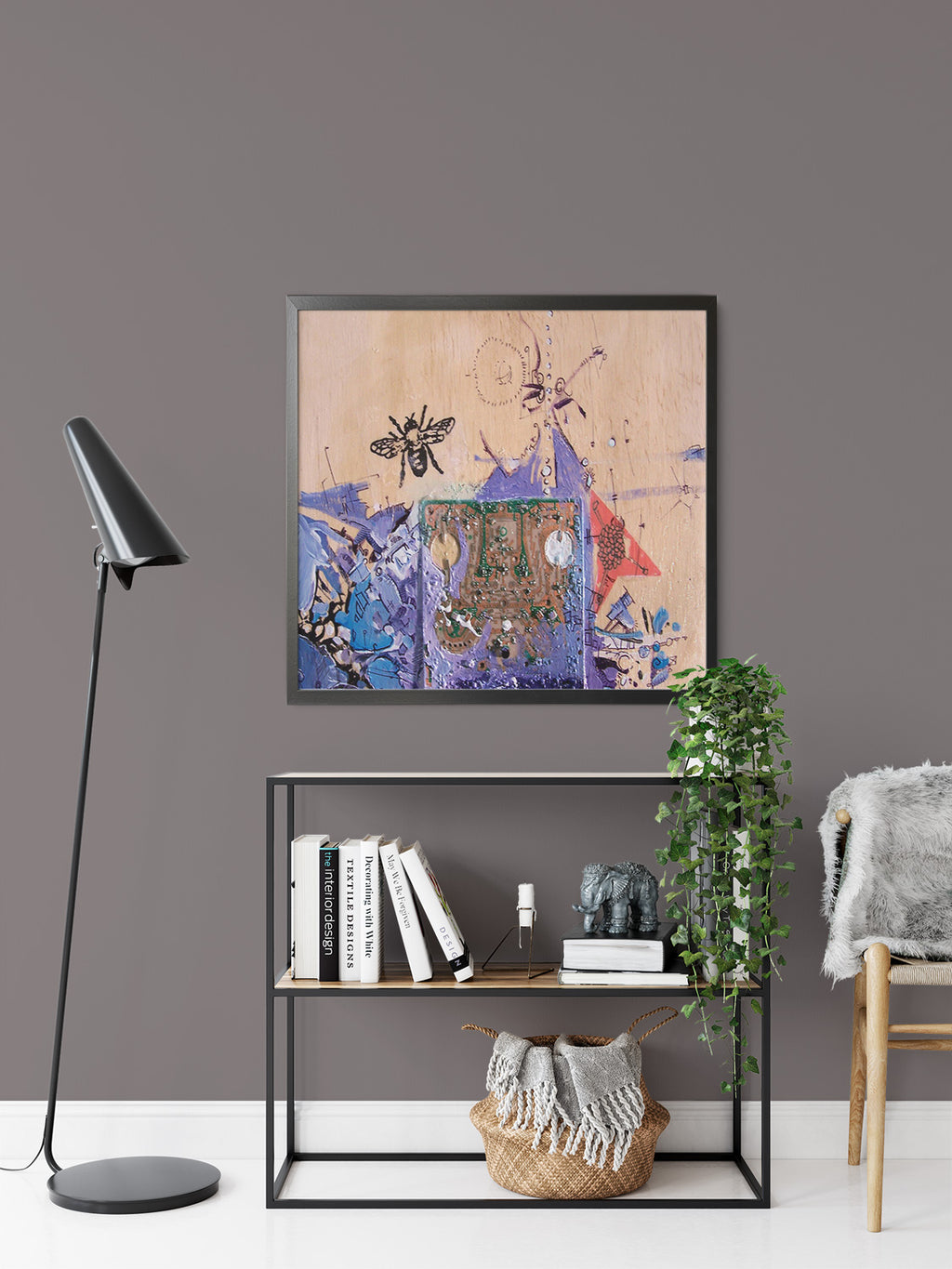 Bee Circut by Drew Davis — Canvas Print, 10×10 in