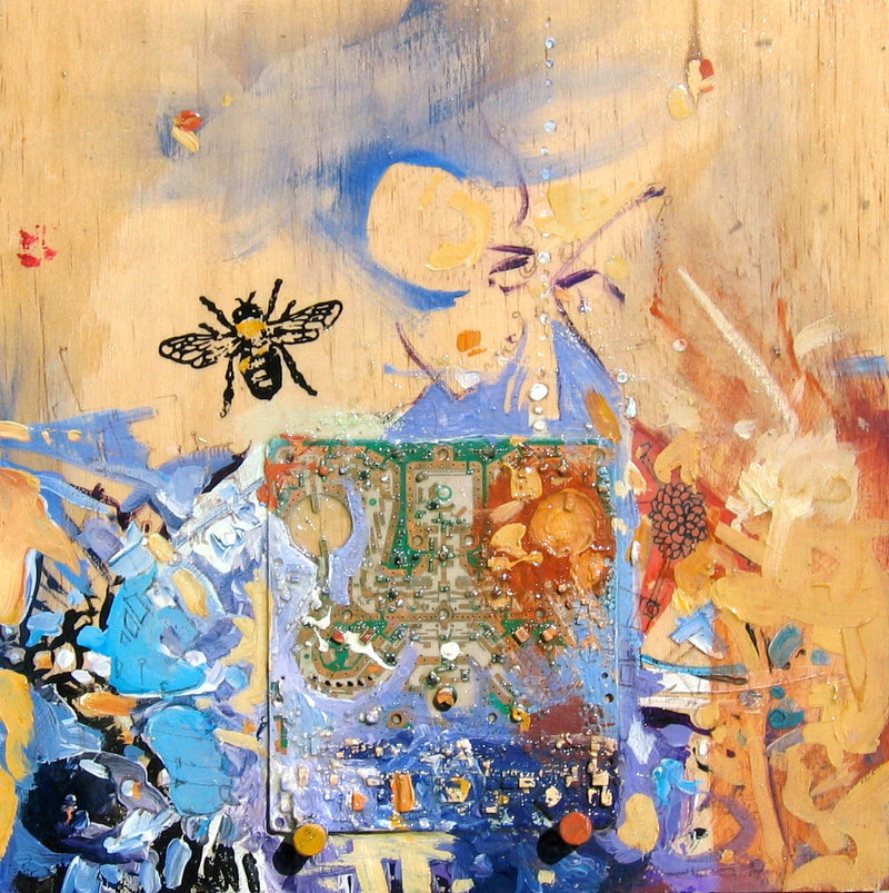 Beecircutt by Drew Davis — Canvas Print, 10×10 in