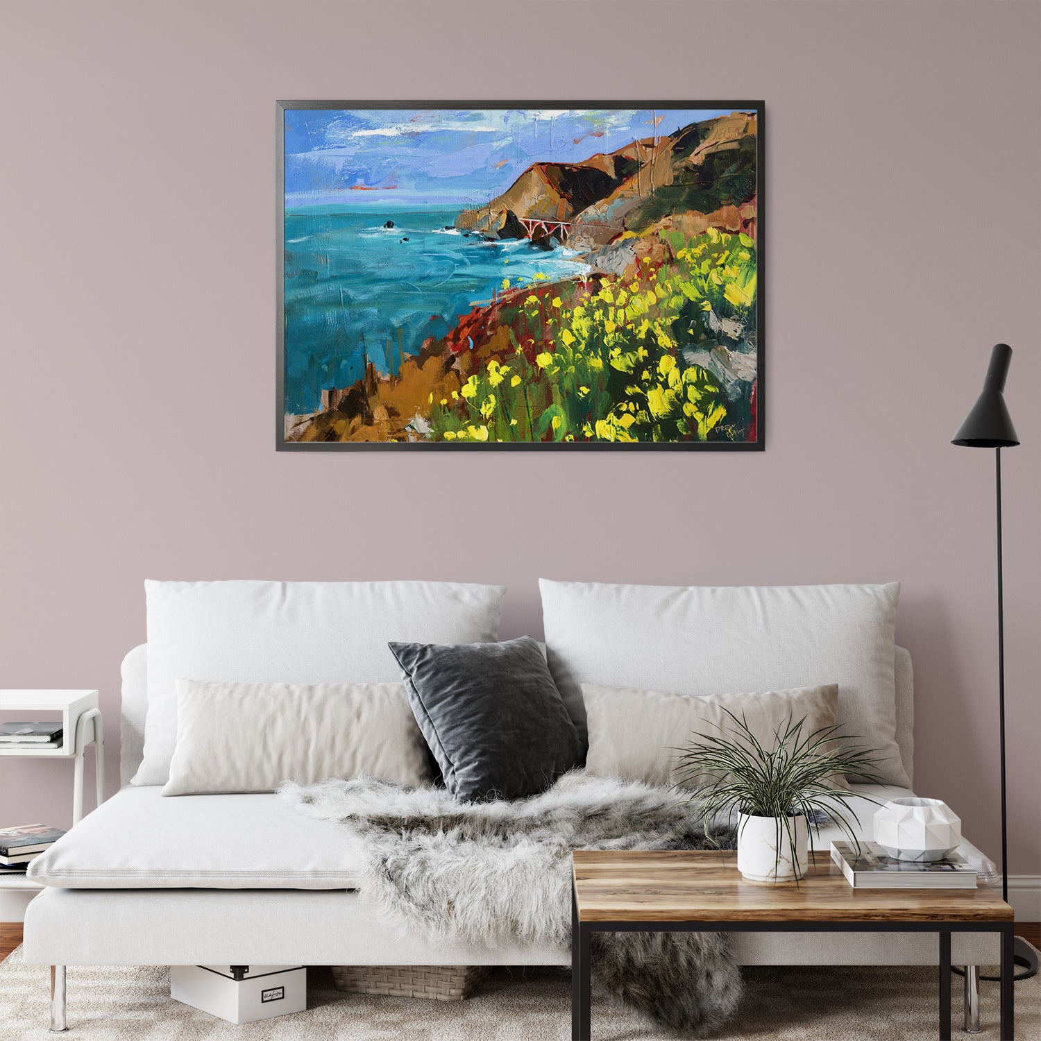 Big Creek Cove Vista Point Big Sur by Drew Davis — Canvas Print, 18×24 in