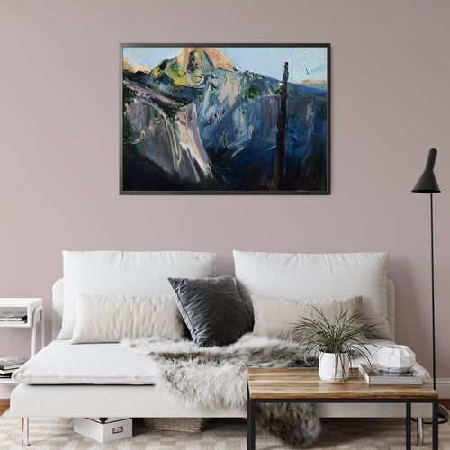 Big Falls Halfdome by Drew Davis — Canvas Print, 18×24 in