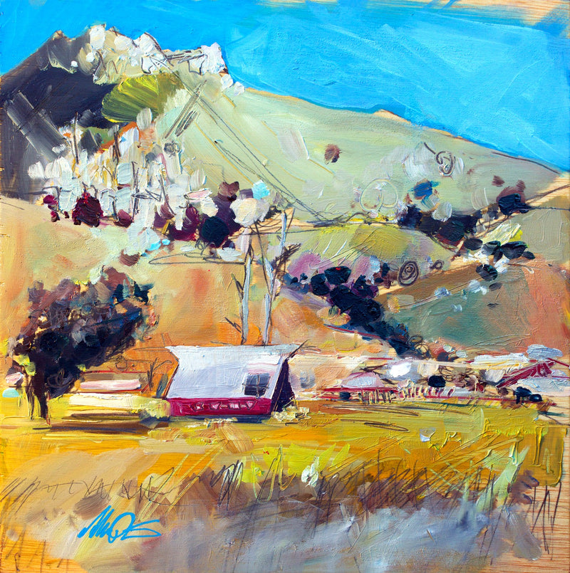 Bishops Pink by Drew Davis — Canvas Print, 12×12 in