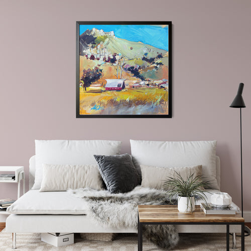 Bishops Pink by Drew Davis — Canvas Print, 12×12 in