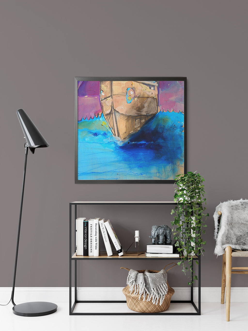 Boat by Drew Davis — Canvas Print, 8×8 in