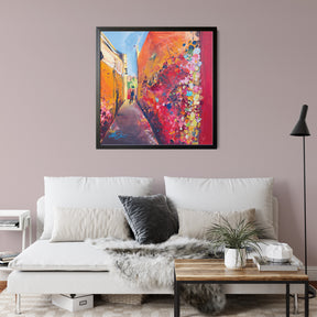 Bubblegum Alley 2 by Drew Davis — Canvas Print, 12×12 in