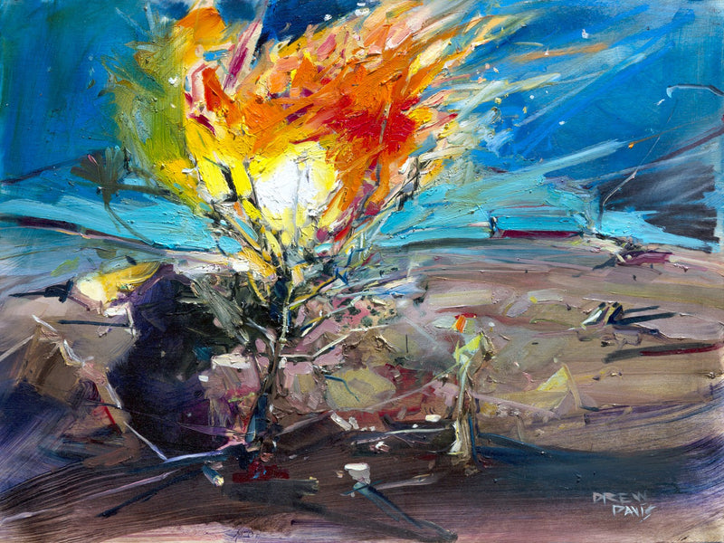 Burning Bush by Drew Davis — Canvas Print, 18×24 in