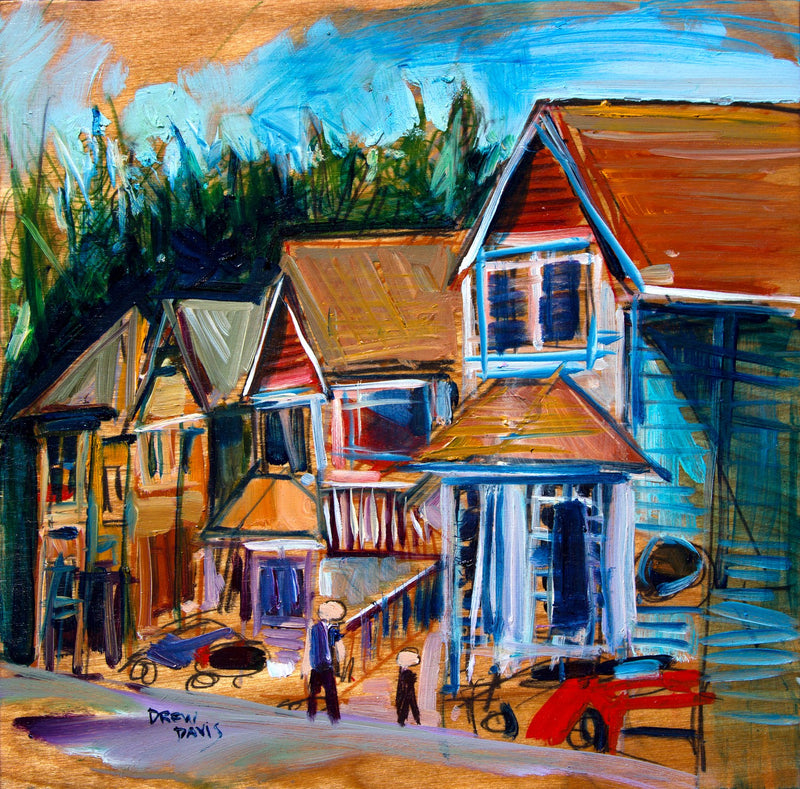 Burton St by Drew Davis — Canvas Print, 12×12 in