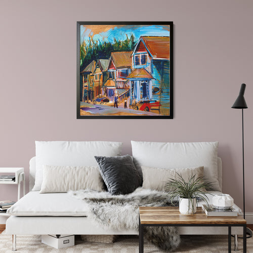 Burton St by Drew Davis — Canvas Print, 12×12 in