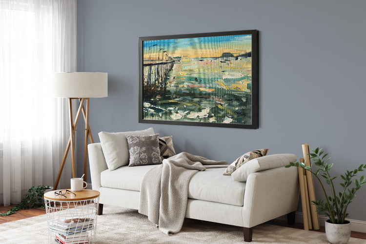 Cal Poly Pier by Drew Davis — Canvas Print, 9×12 in