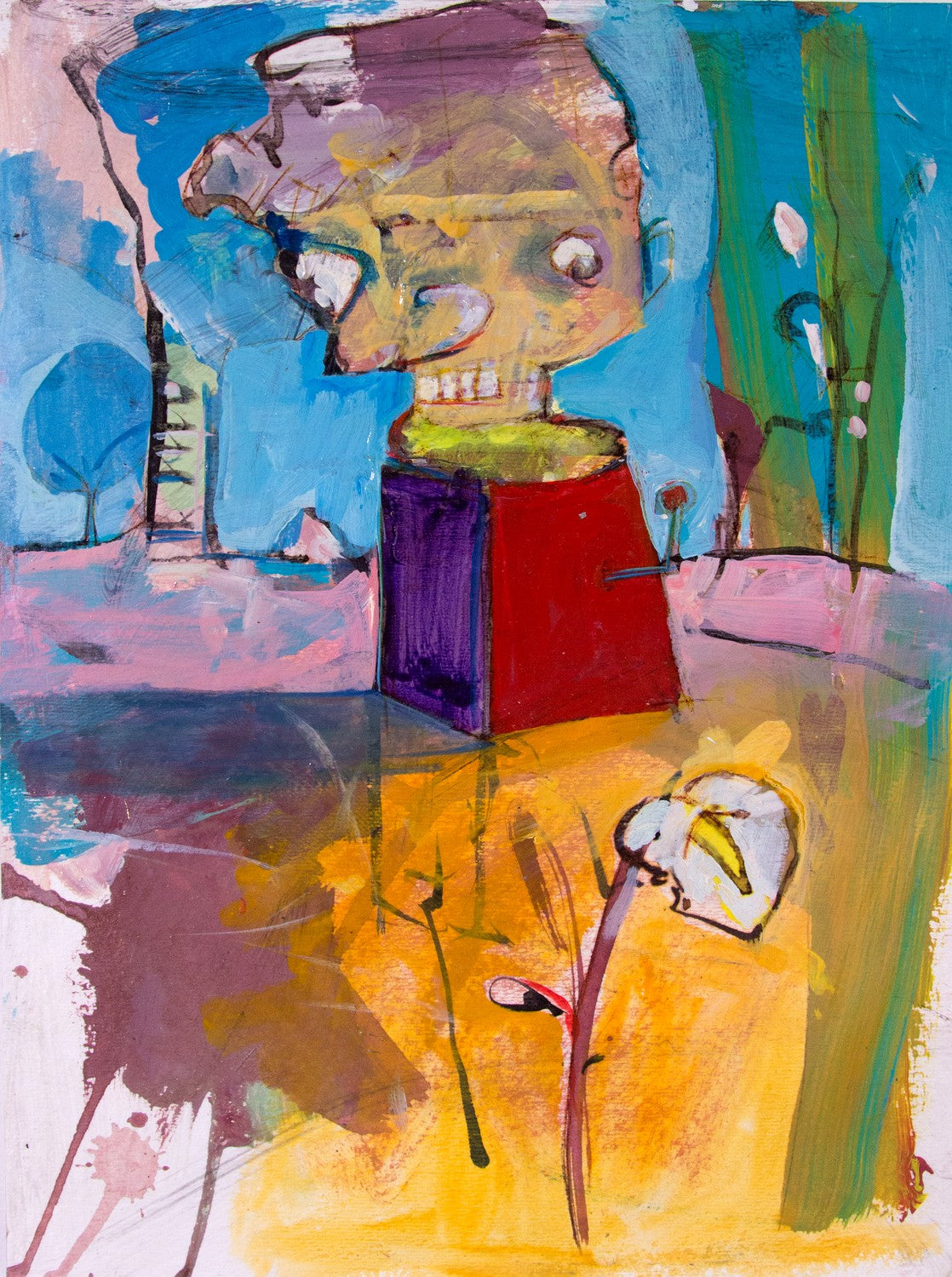 Calla Lilly Jack by Drew Davis — Canvas Print, 9×12 in