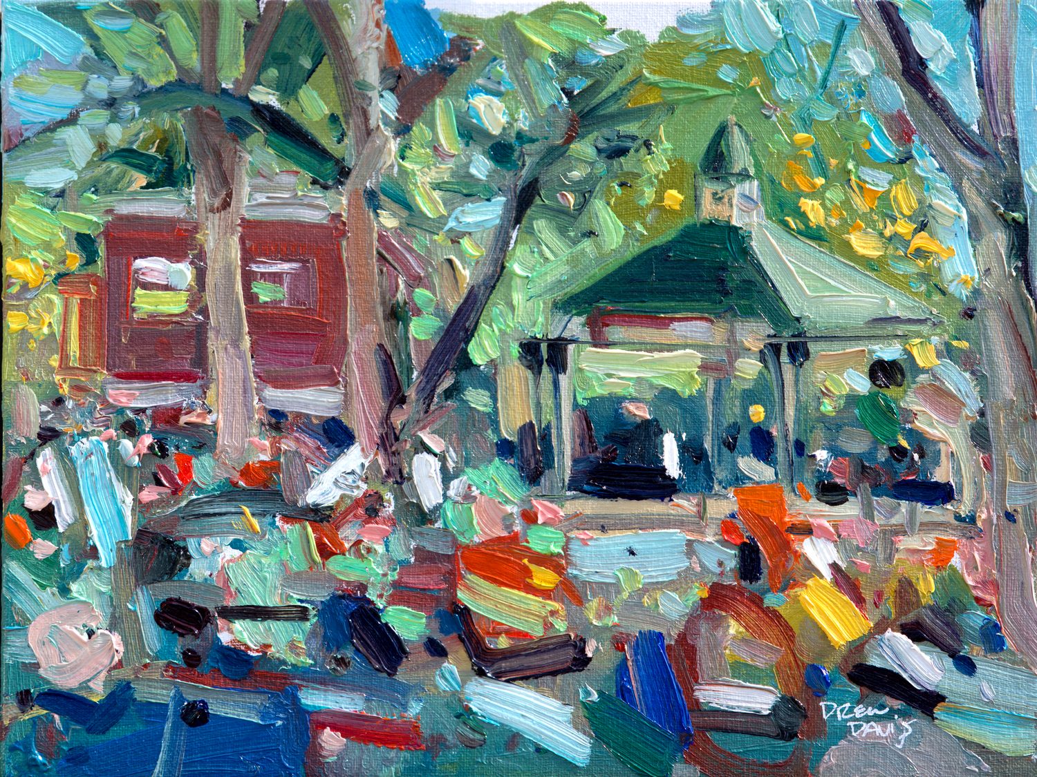 Cancerts In The Park 1 by Drew Davis — Canvas Print, 9×12 in