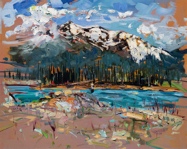 Catamount Reservoir by Drew Davis — Oil on Canvas, 48×60 in