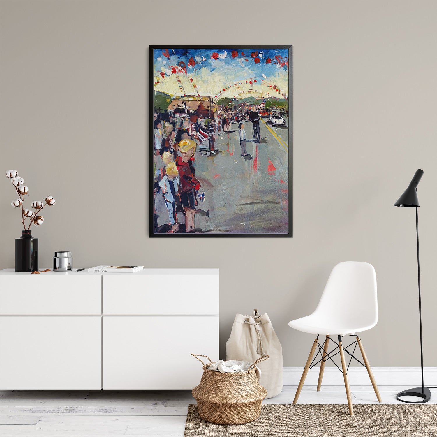 Cayucos Parade by Drew Davis — Canvas Print, 24×30 in