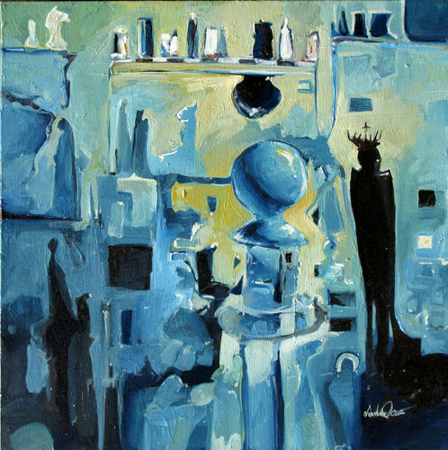 Chess World by Drew Davis — Canvas Print, 24×24 in