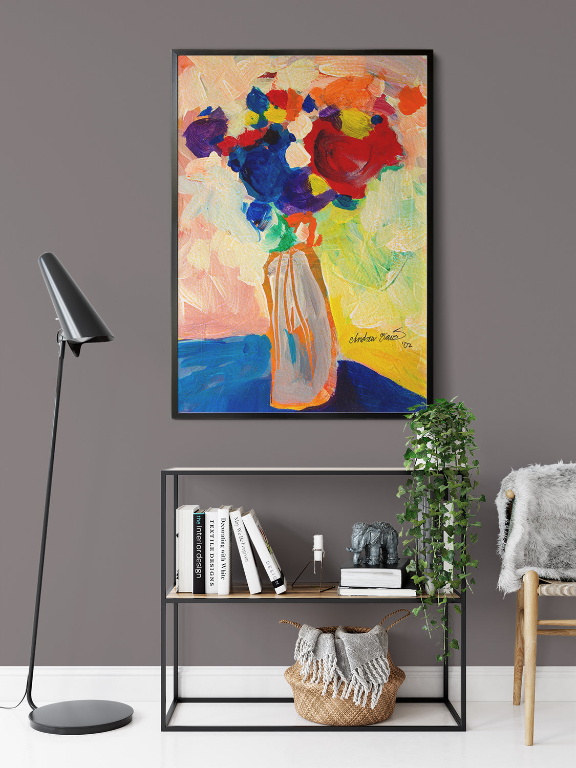Circus Flowers 2 by Drew Davis — Canvas Print, 9×12 in