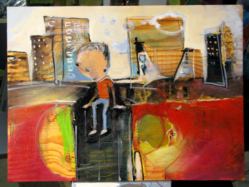 City Boy by Drew Davis — Canvas Print, 16×20 in