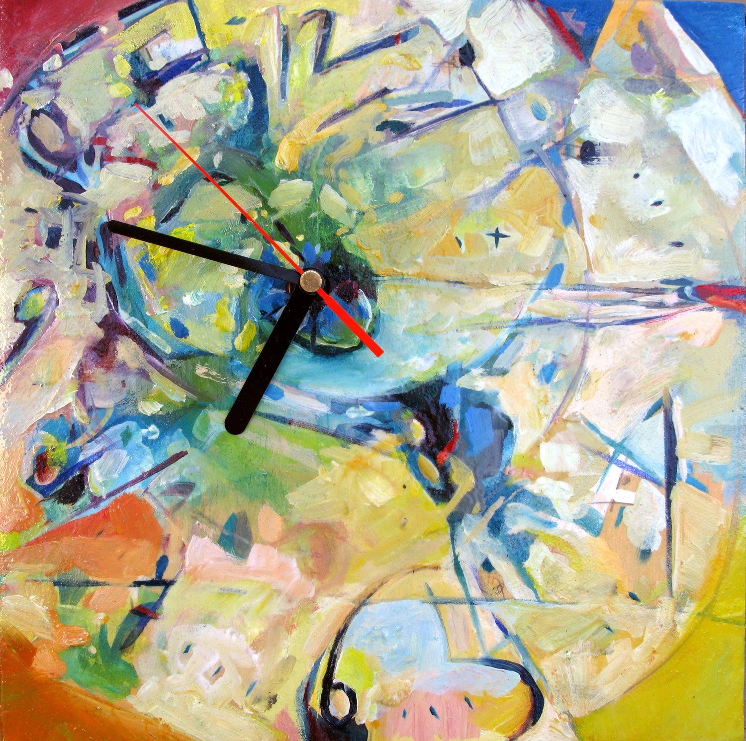 Clock by Drew Davis — Canvas Print, 12×12 in