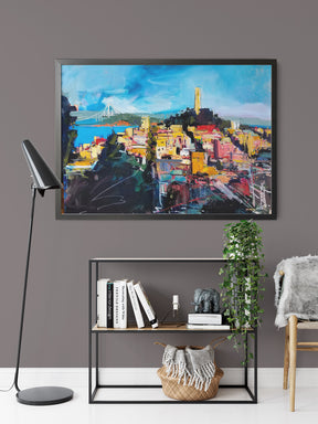 Coit Tower View by Drew Davis — Canvas Print, 16×20 in
