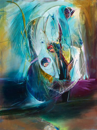 Dancing in Moonilght by Drew Davis — Oil on Canvas, 43×56 in