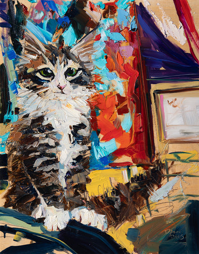 Davinci by Drew Davis — Oil on Canvas, 48×60 in