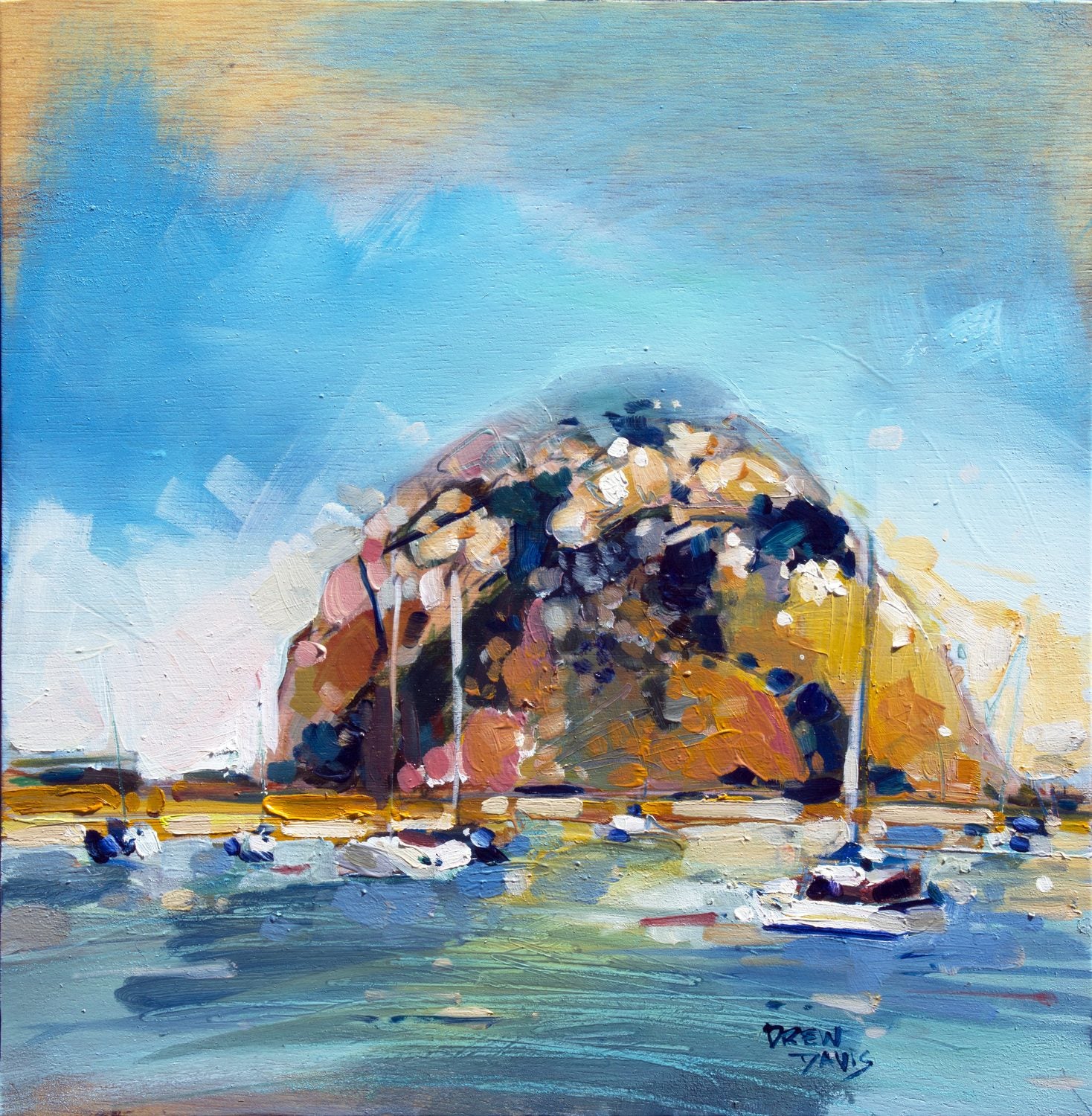 Day At The Rock by Drew Davis — Canvas Print, 20×20 in