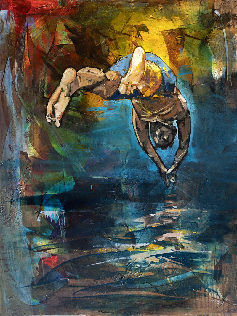 Dive Into Unknown by Drew Davis — Canvas Print, 36×48 in