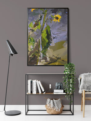 End Of Spring Sunflower by Drew Davis - Room View