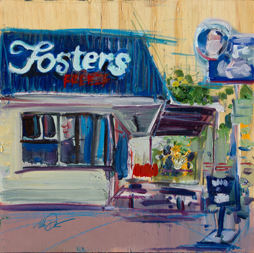 Fosters by Drew Davis — Oil on Canvas, 48×48 in