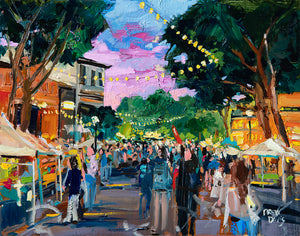 SLO Farmers Sunset Stroll | 11x14 | SOLD - PRINTS AVAILABLE
