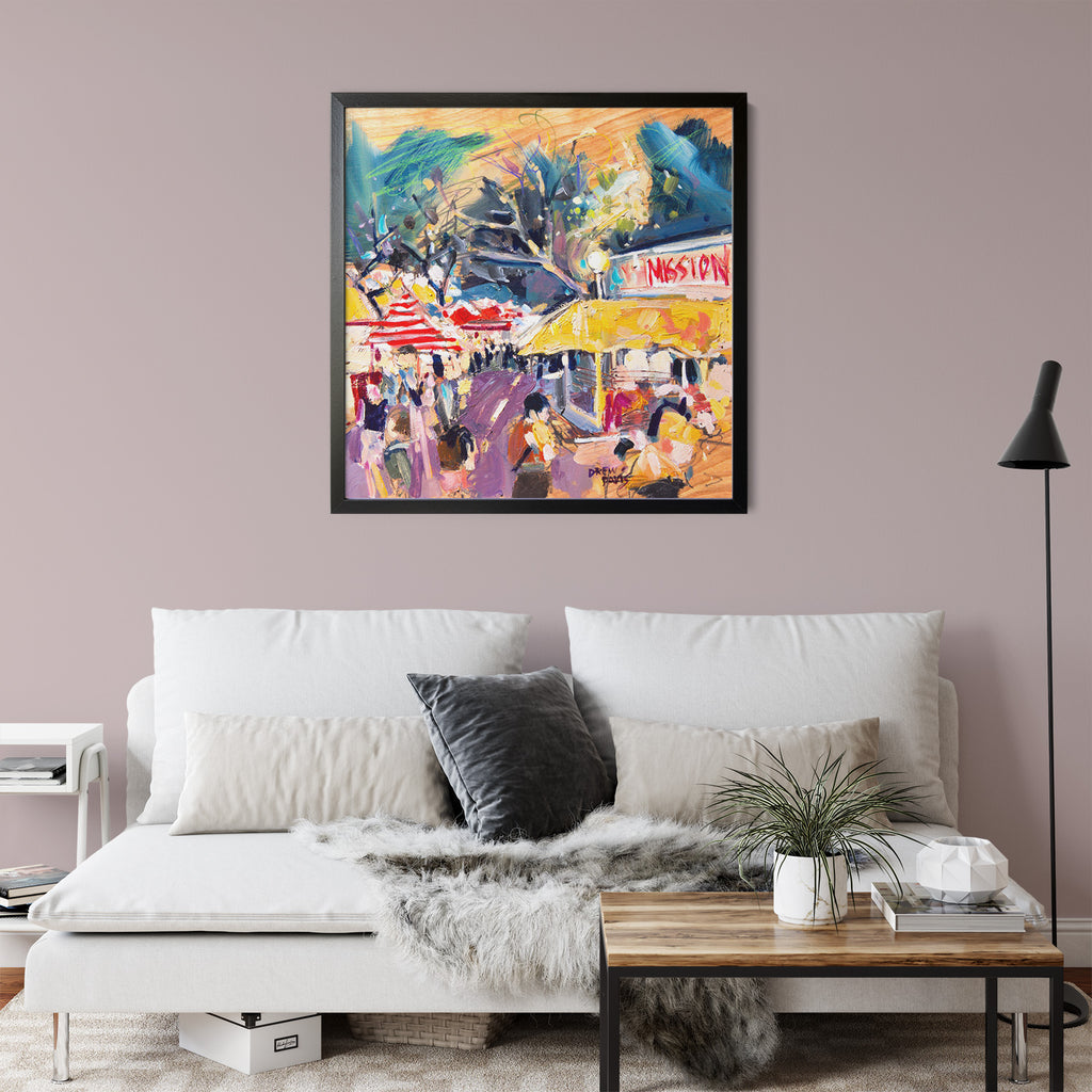 Farmers Market 2 by Drew Davis — Canvas Print, 12×12 in