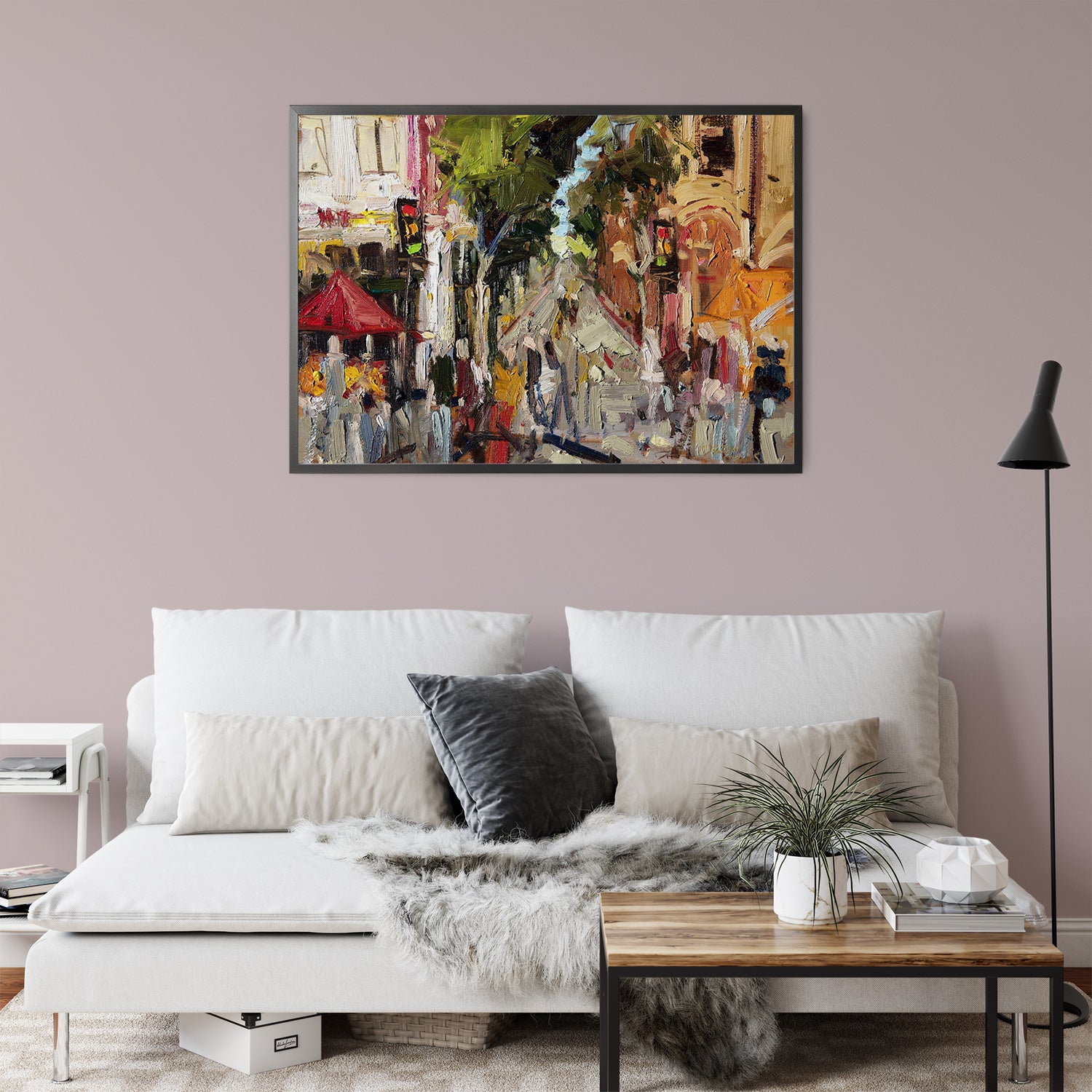 Farmers Market by Drew Davis — Canvas Print, 9×12 in